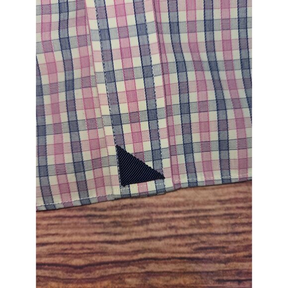 Untuckit Mens Wrinkle-Free Checkered Button-Down Shirt XL - Picture 6 of 8